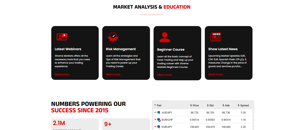 xtrememarkets education