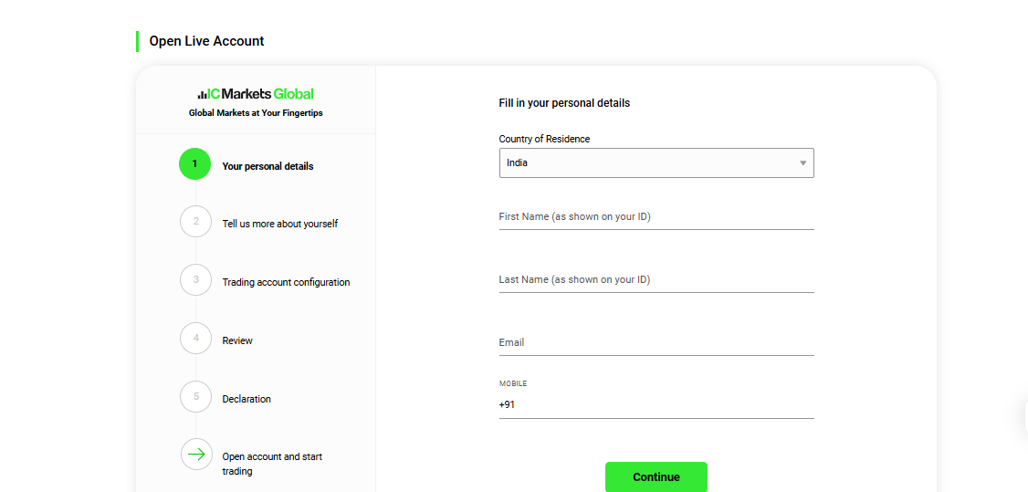 Live Trading Account