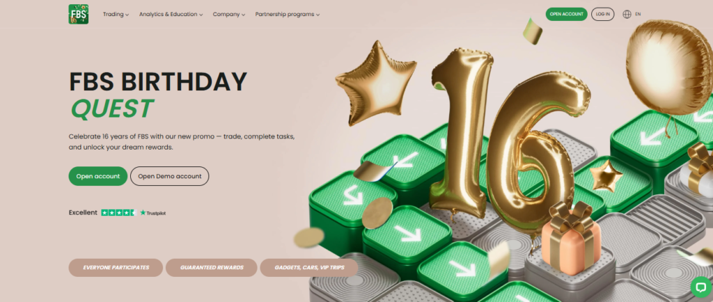 FBS Birthday Quest
