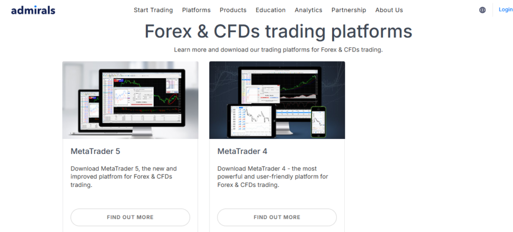 Forex & CFDs trading platforms 